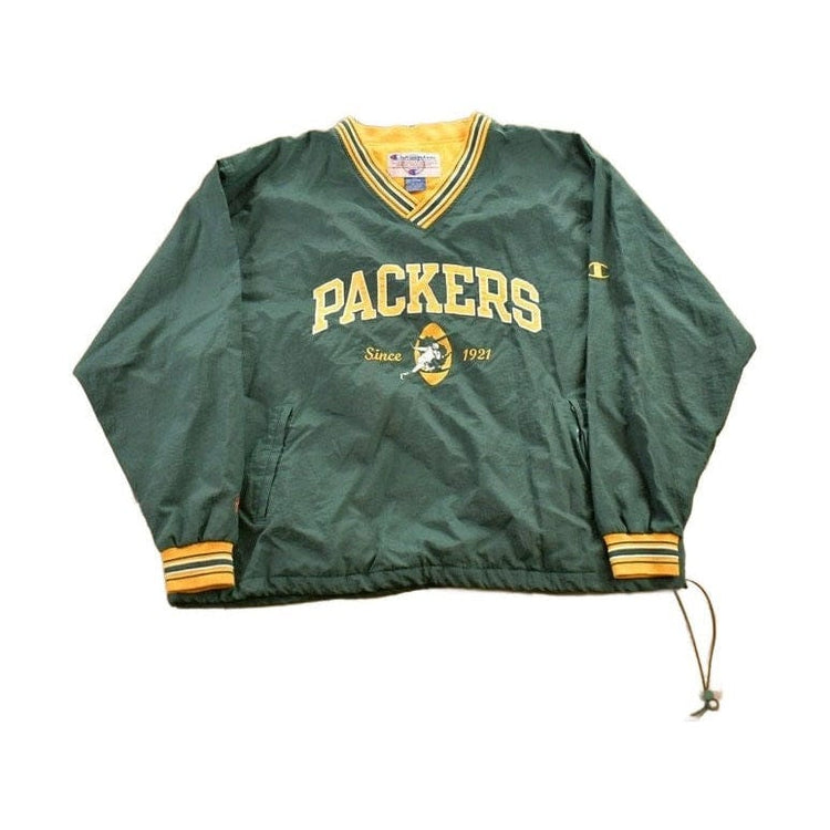 Vintage 1990s NFL Champion Green Bay Packers Windbreaker Men's 2XL from propervintagecanada