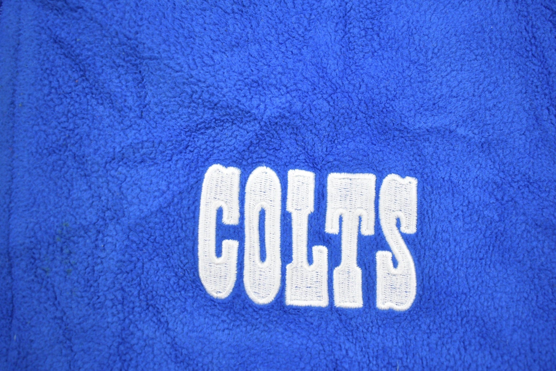 Vintage 1990s NFL Indianapolis Colts Fleece Sweater / Sportswear / 90s Sweater / Athleisure / Football / Fleece Zip Up / Colts Vintage / NFL from propervintagecanada