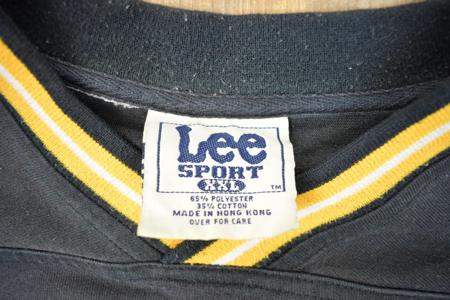 Vintage 1990s NFL Pittsburgh Lee Sport Embroidered V-Neck Sweatshirt Men's 2XL from propervintagecanada