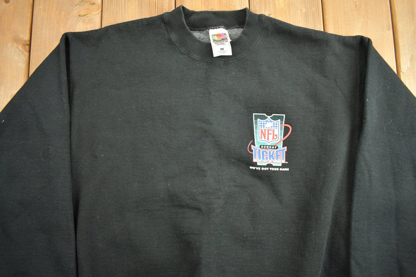 Vintage 1990s NFL Sunday Ticket Crewneck Sweatshirt / Fruit Of The Loom Super Cotton / Made In USA / Football / Sportswear / Americana from propervintagecanada