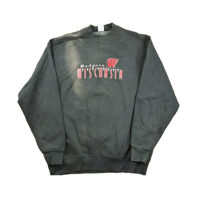 Vintage 1990s NFL Wisconsin Badgers Crewneck Sweatshirt Men's Large from propervintagecanada