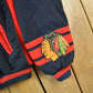 Vintage 1990s NHL Chicago Black Hawks Wool Letterman Jacket Men's Medium from propervintagecanada