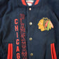 Vintage 1990s NHL Chicago Black Hawks Wool Letterman Jacket Men's Medium from propervintagecanada