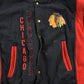 Vintage 1990s NHL Chicago Black Hawks Wool Varsity Jacket Men's Large from propervintagecanada