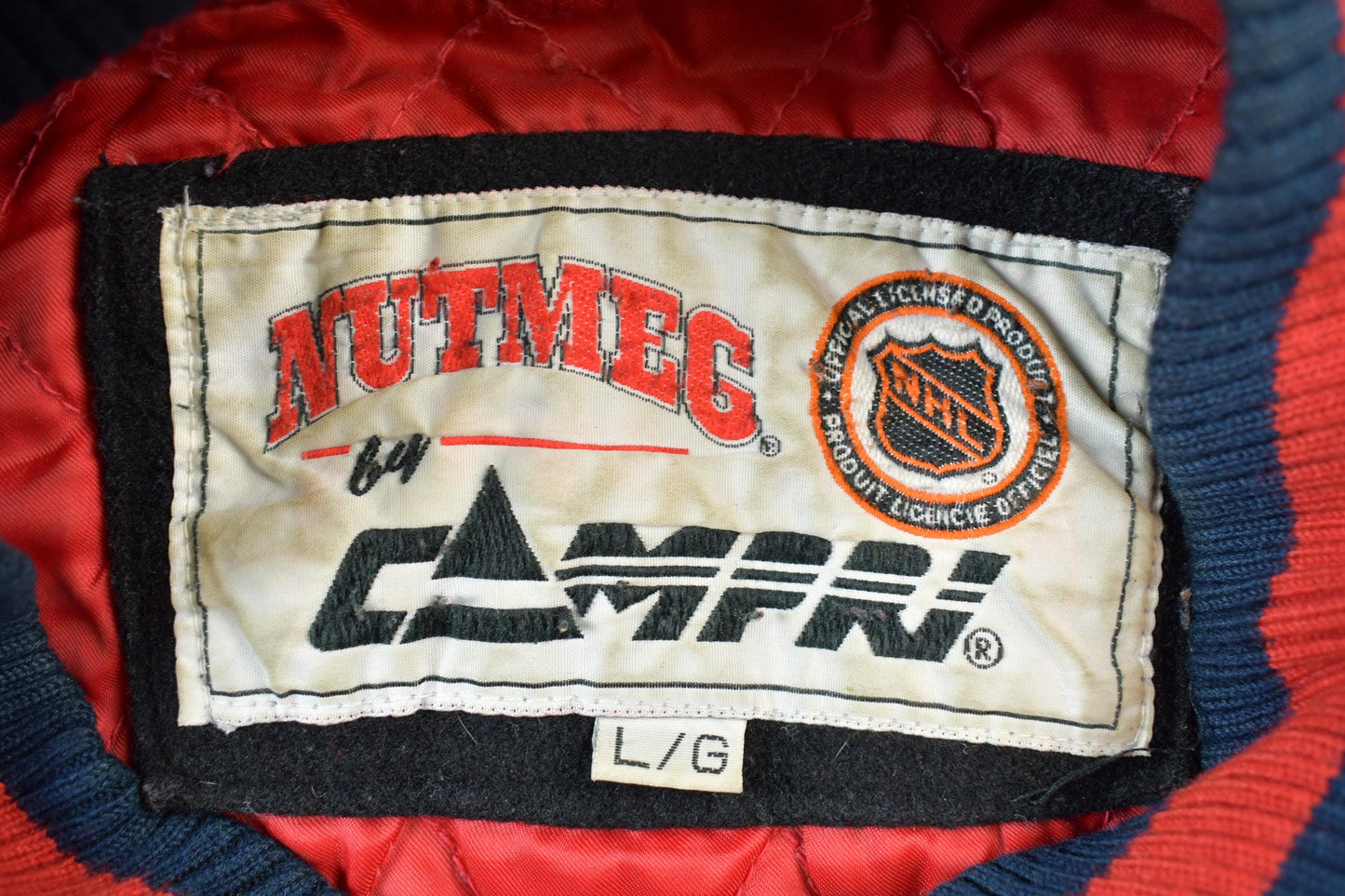 Vintage 1990s NHL Chicago Black Hawks Wool Varsity Jacket Men's Large from propervintagecanada
