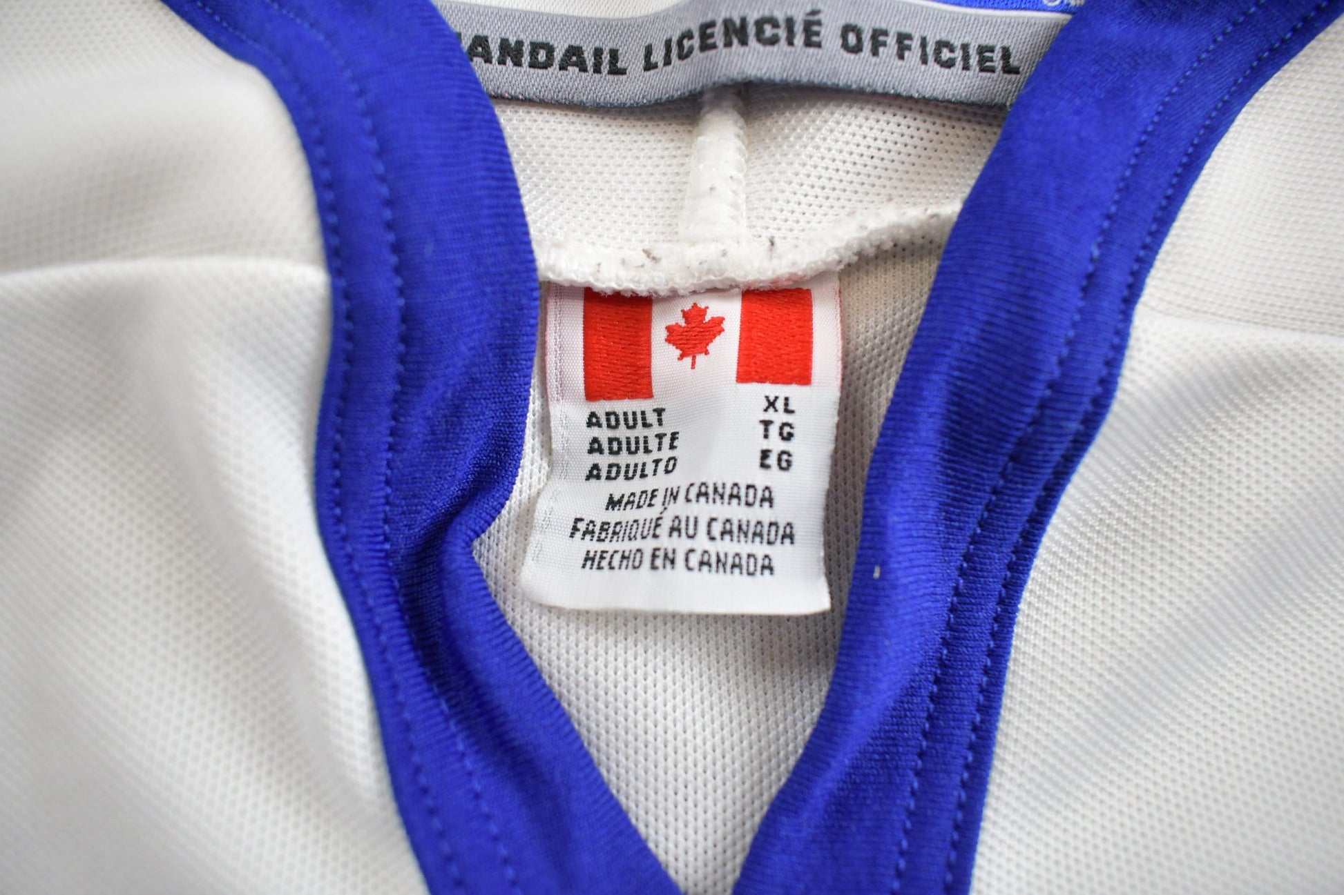Vintage 1990s NHL Toronto Maple Leafs CCM Hockey Made In Canada Men's XL from propervintagecanada