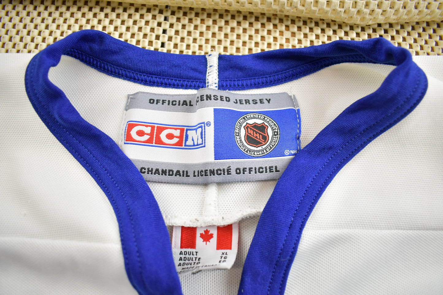 Vintage 1990s NHL Toronto Maple Leafs CCM Hockey Made In Canada Men's XL from propervintagecanada