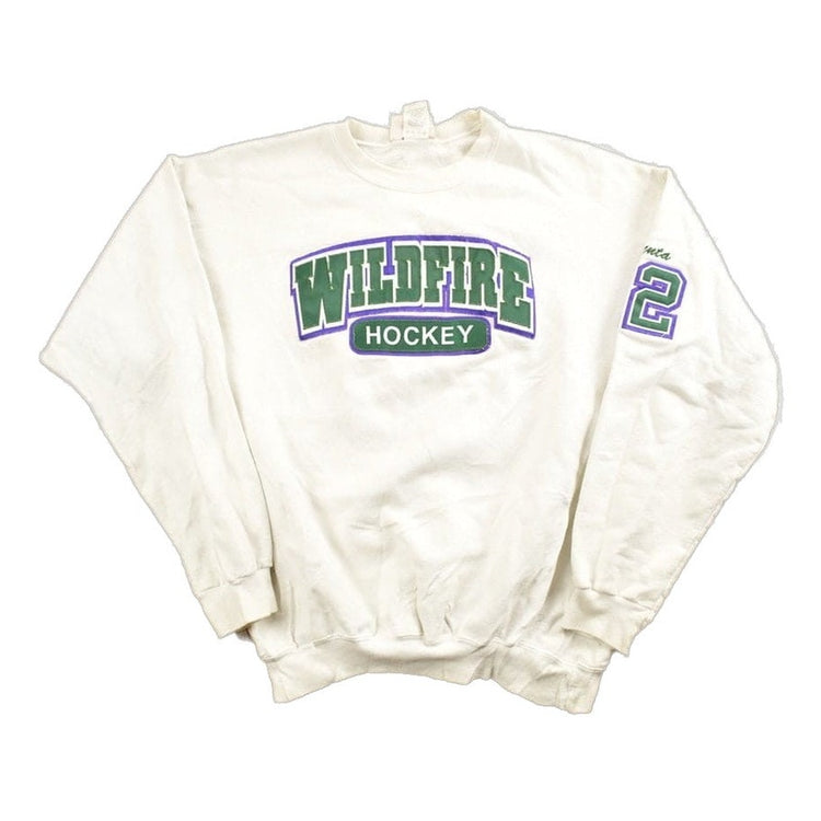Vintage 1990s NHL Wildfire Valenta 22 Hockey Crewneck Men's Medium from propervintagecanada