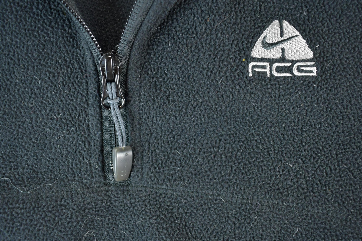 Vintage 1990s Nike ACG Embroidered Mini Swoosh Quarter Zip Crewneck Sweatshirt Men's Small from propervintagecanada