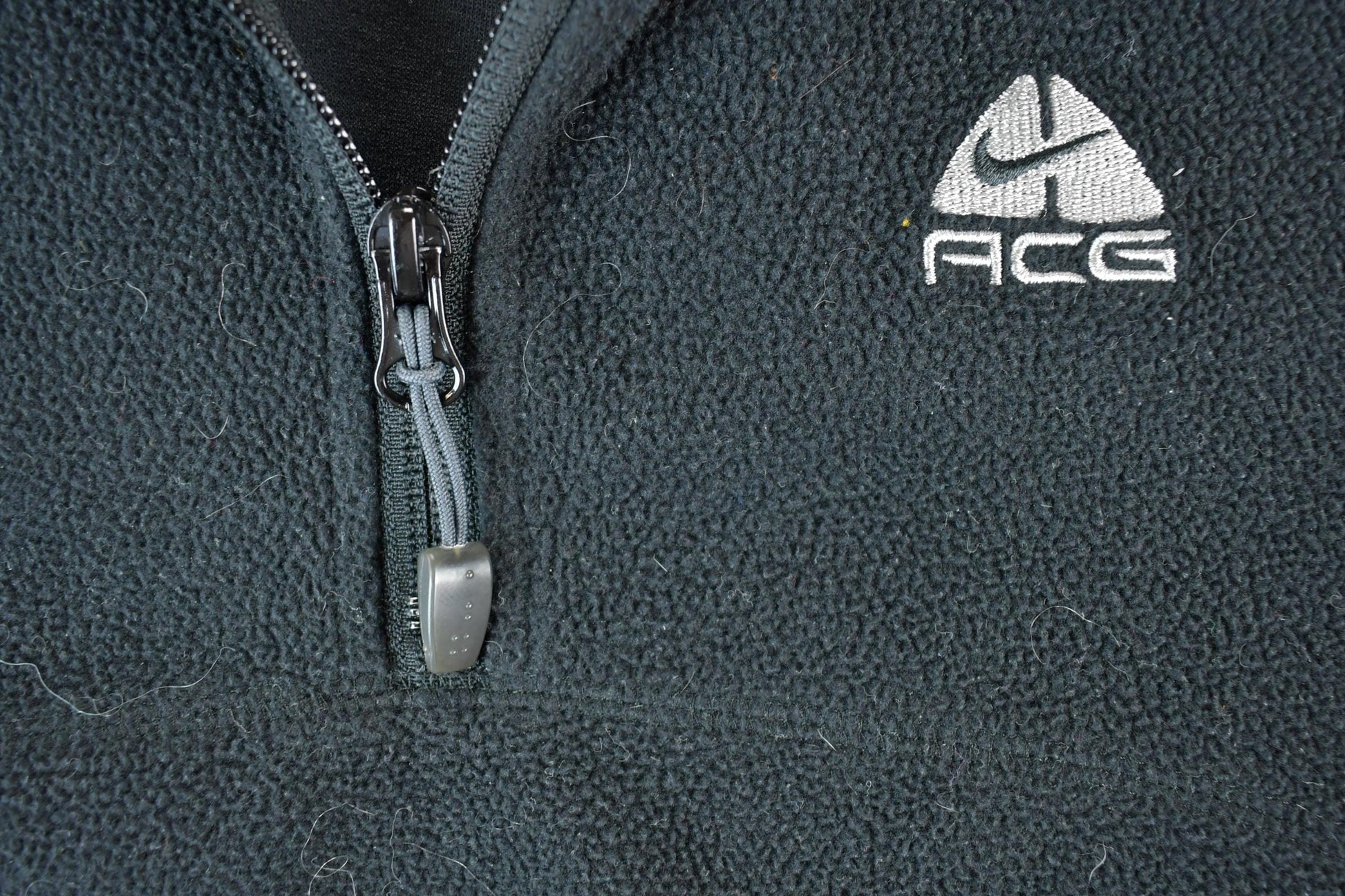 Vintage 1990s Nike ACG Embroidered Mini Swoosh Quarter Zip Crewneck Sweatshirt Men's Small from propervintagecanada