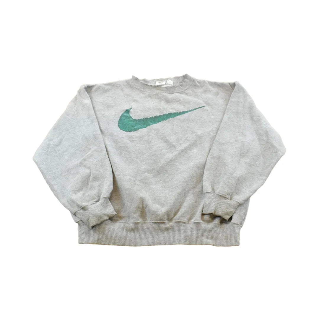 Vintage 1990s Nike Big Swoosh Crewneck Sweatshirt Mens M from propervintagecanada