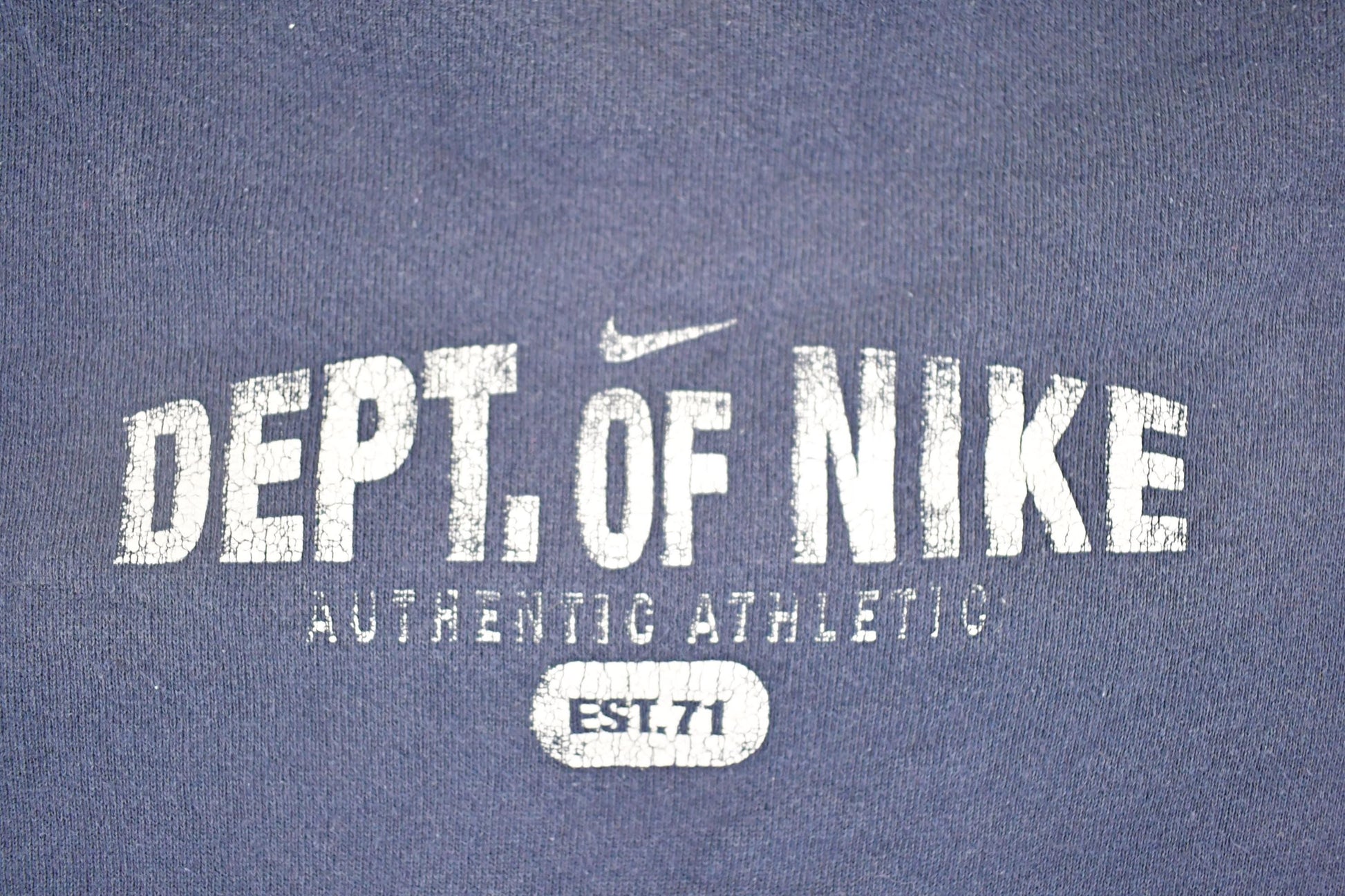 Vintage 1990s Nike Department Souvenir Swoosh Crewneck Sweatshirt Men's L from propervintagecanada
