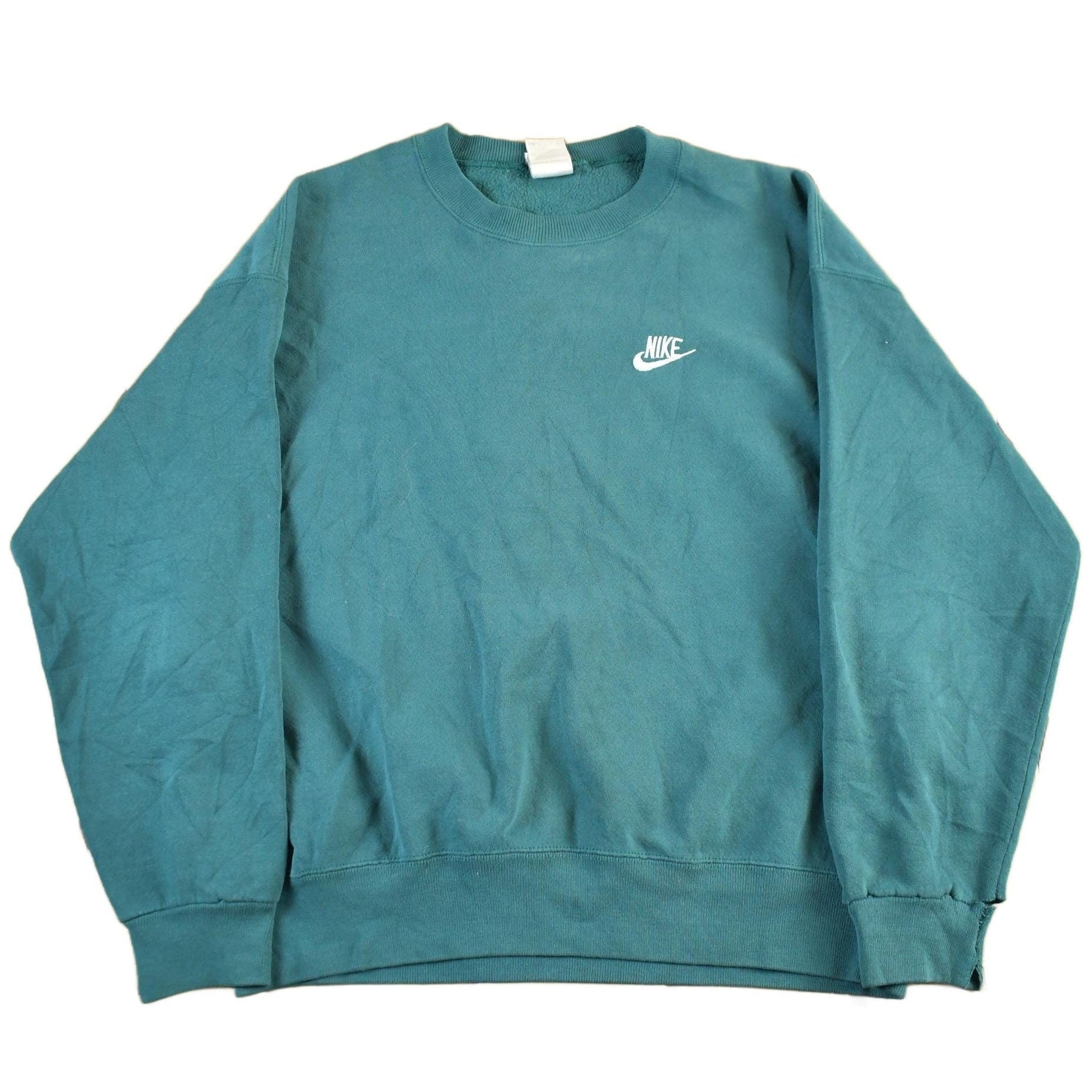 Vintage 1990s Nike Embroidered Mini Swoosh Crewneck Sweatshirt Men's XL from propervintagecanada