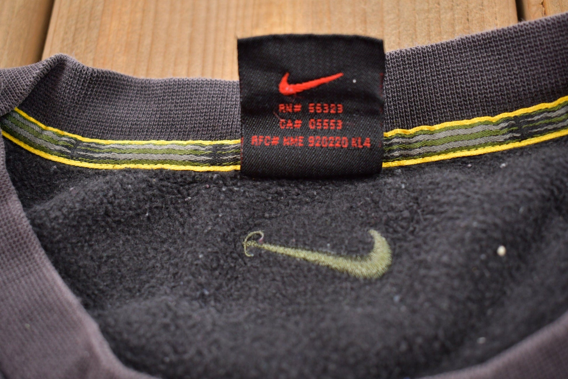 Vintage 1990s Nike Embroidered Mini Swoosh Crewneck Sweatshirt Men's XL from propervintagecanada