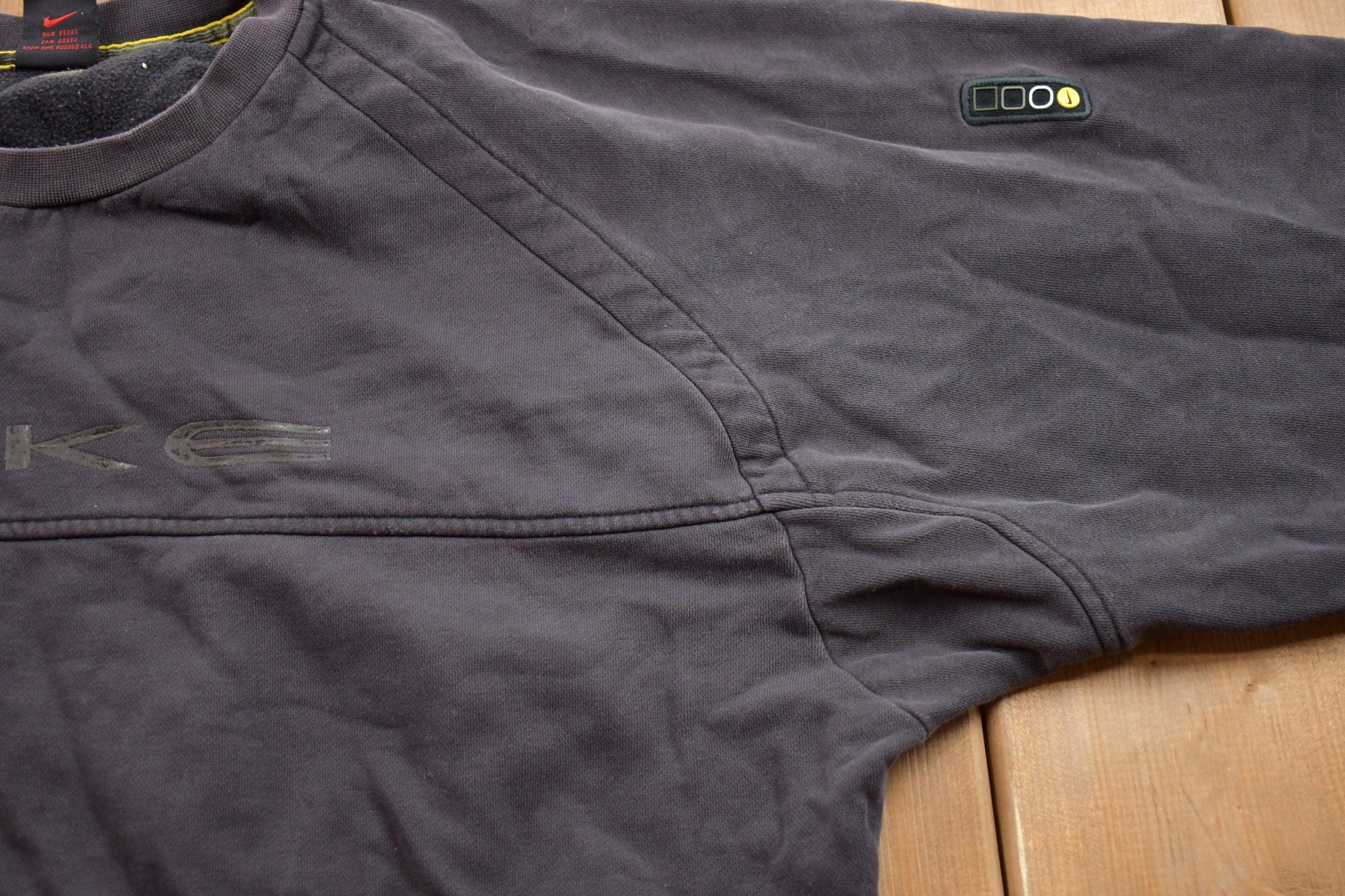 Vintage 1990s Nike Embroidered Mini Swoosh Crewneck Sweatshirt Men's XL from propervintagecanada