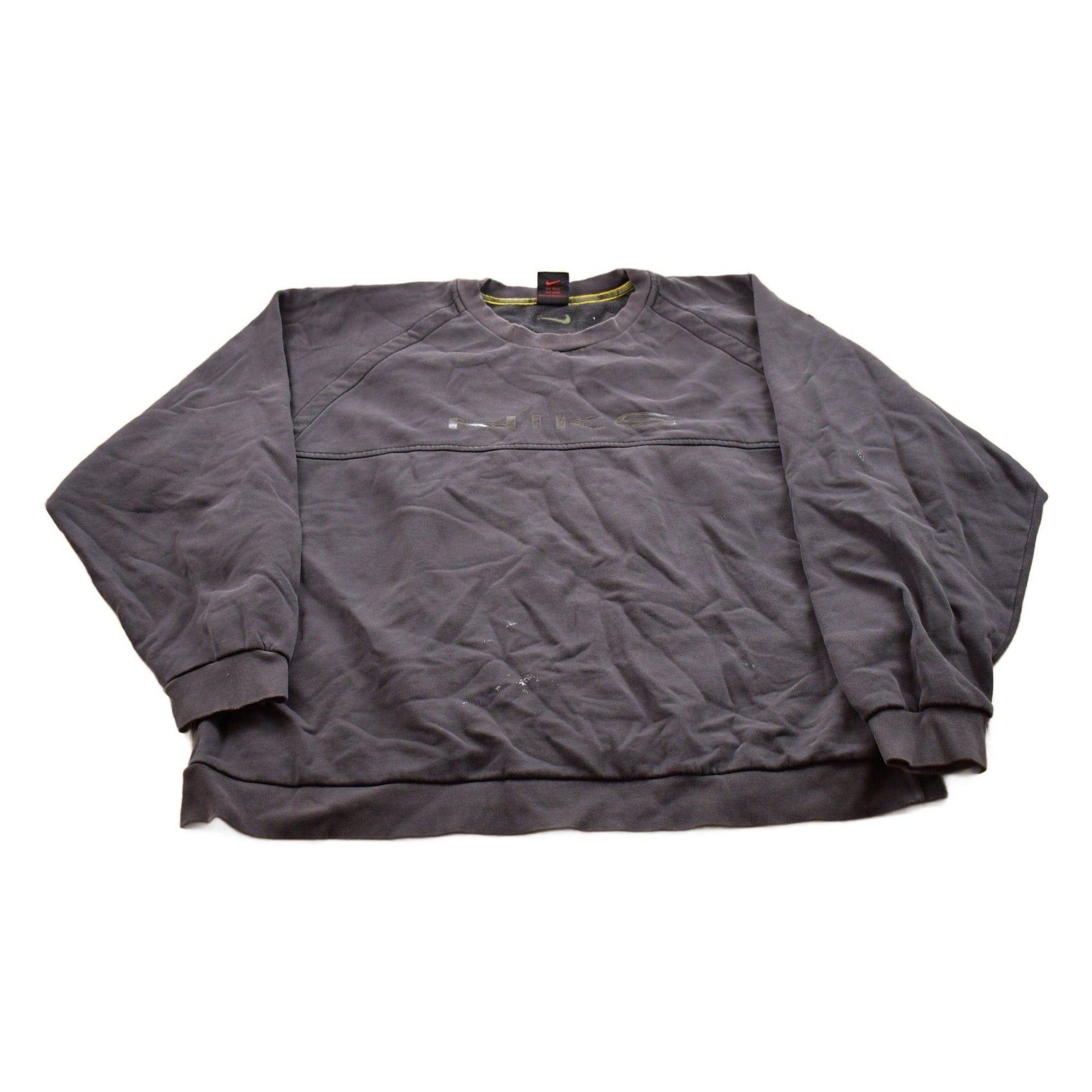 Vintage 1990s Nike Embroidered Mini Swoosh Crewneck Sweatshirt Men's XL from propervintagecanada