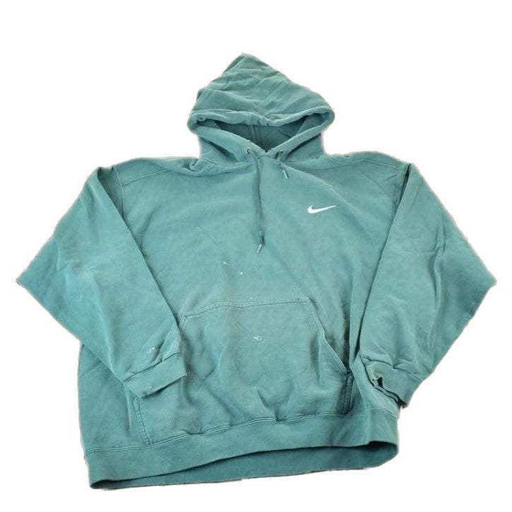 Vintage 1990s Nike Embroidered Mini Swoosh Hoodie Sweatshirt Men's XL from propervintagecanada