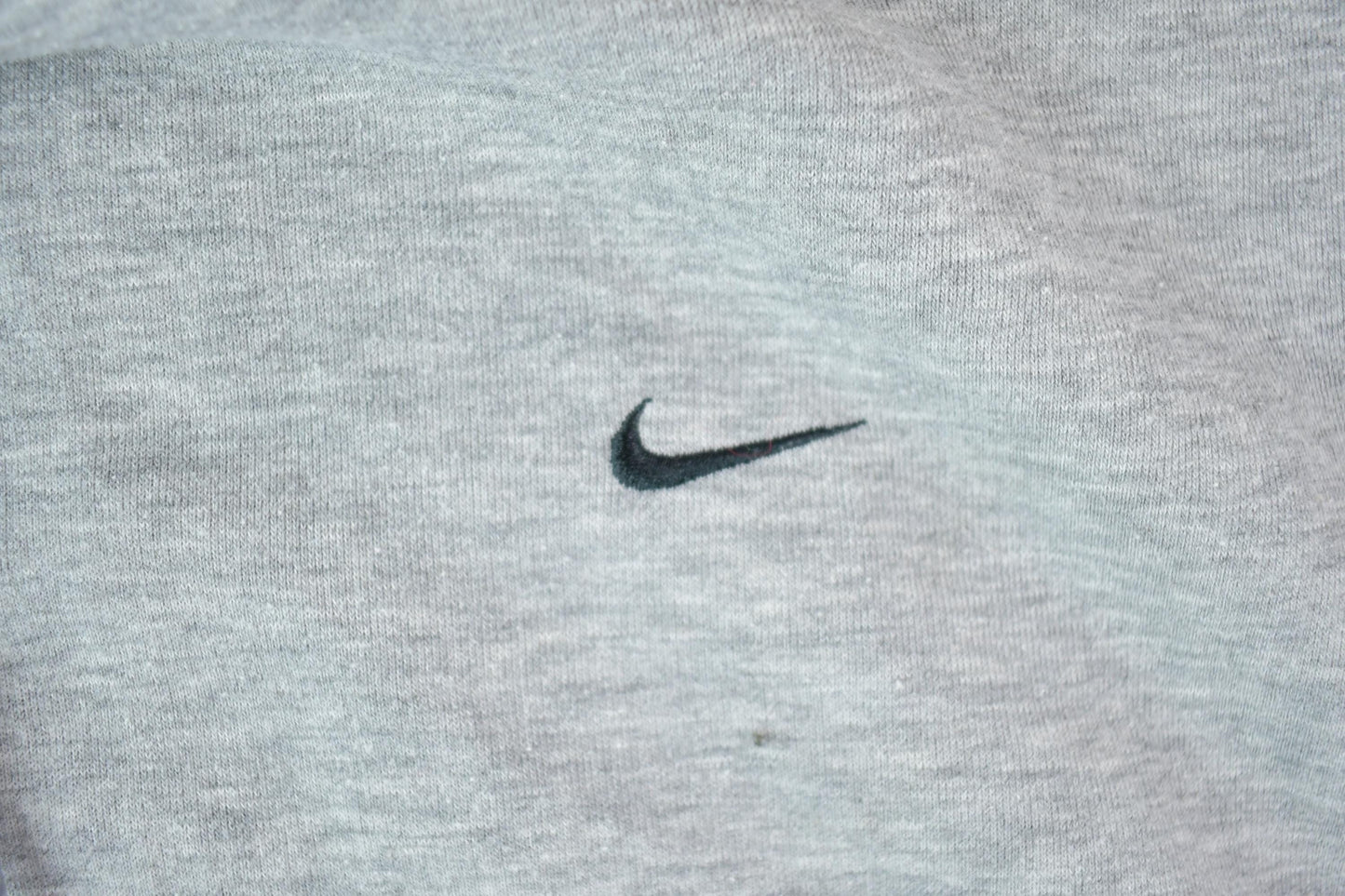 Vintage 1990s Nike Embroidered Mini Swoosh Hoodie Sweatshirt Men's XL from propervintagecanada