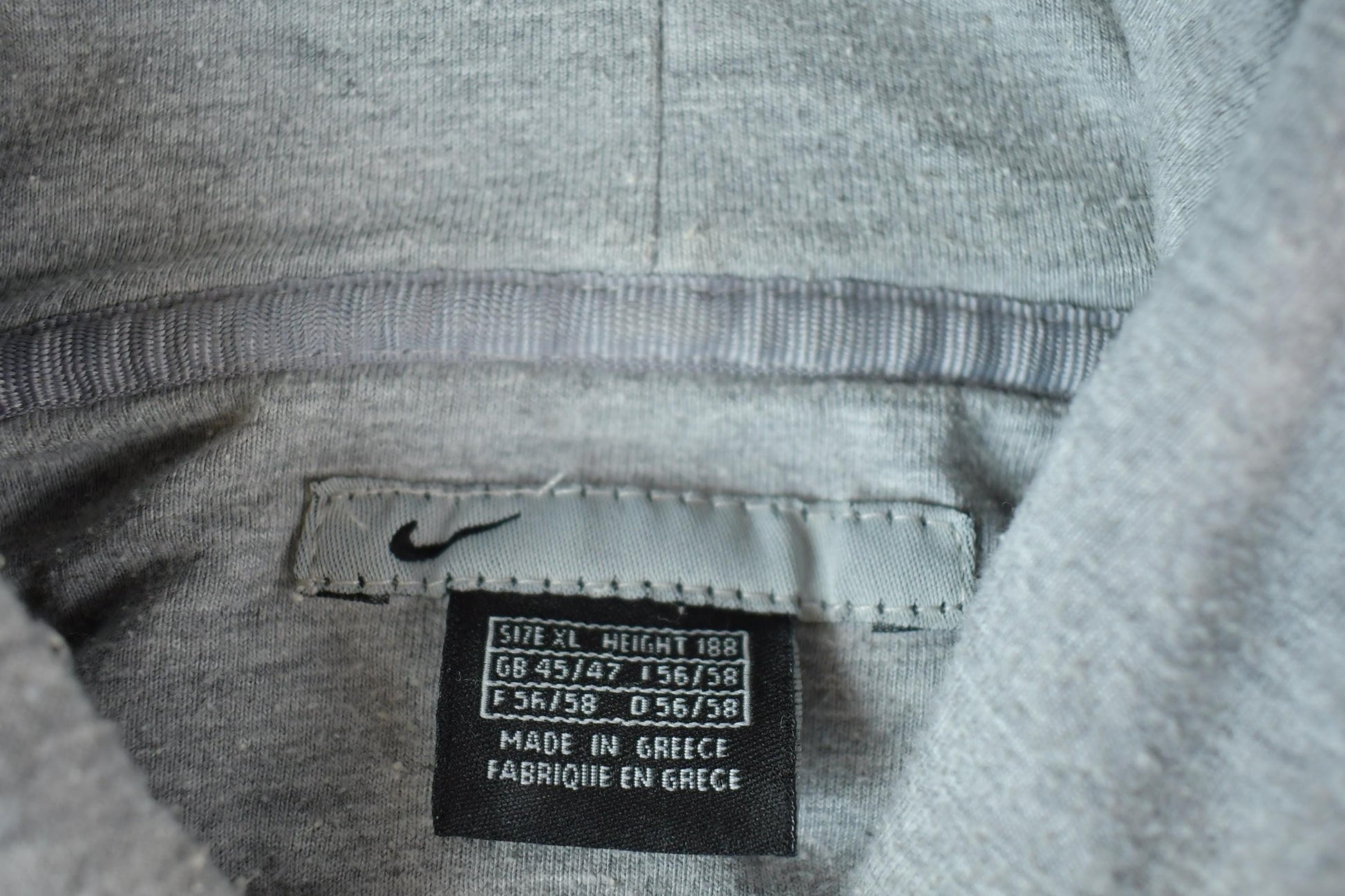 Vintage 1990s Nike Embroidered Mini Swoosh Hoodie Sweatshirt Men's XL from propervintagecanada