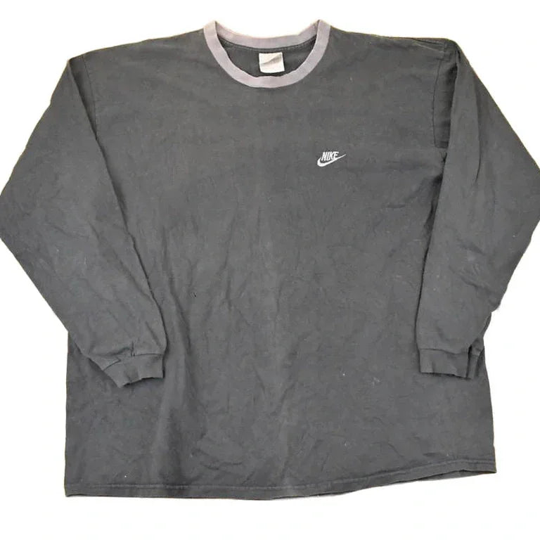 Vintage 1990s Nike Embroidered Mini Swoosh Shirt Men's XL from propervintagecanada