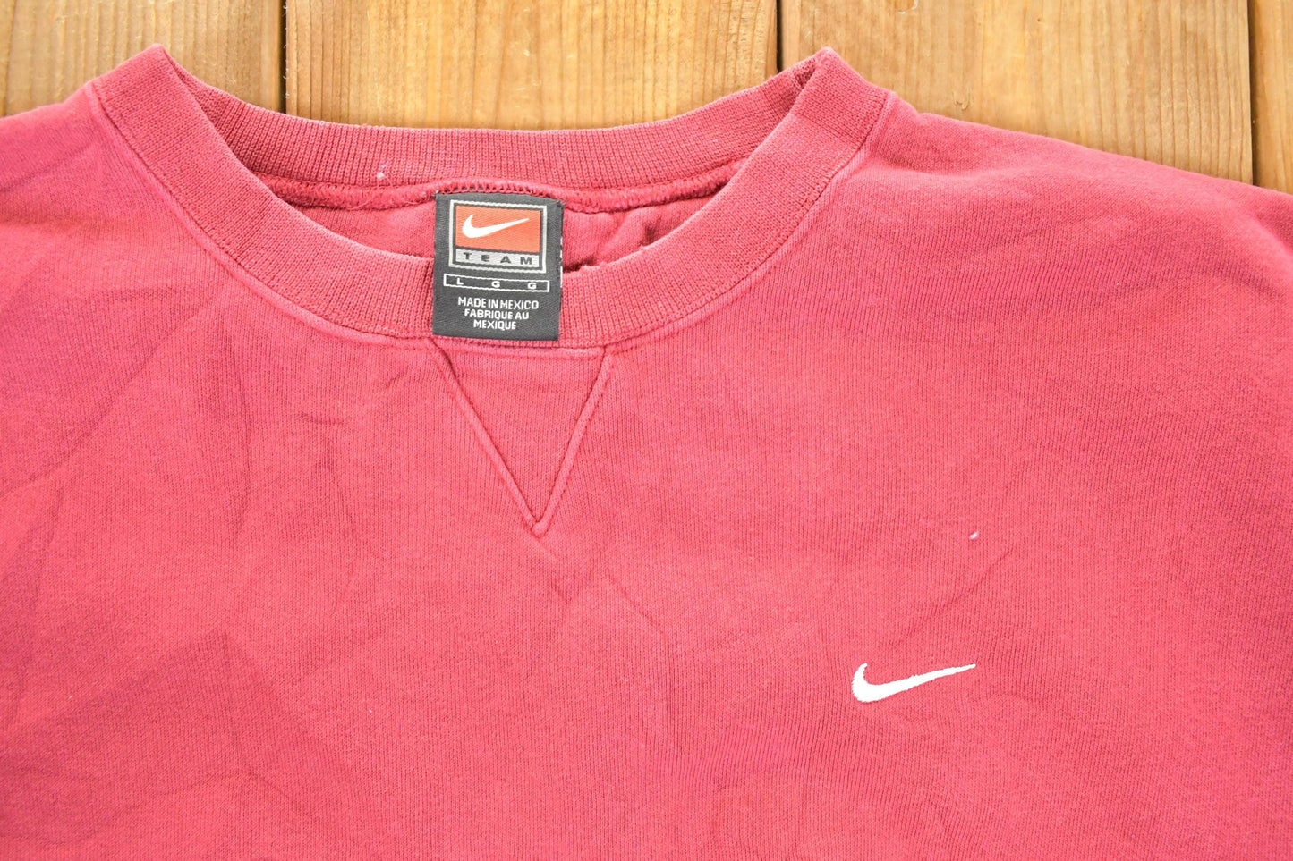 Vintage 1990s Nike Embroidered Mini Swoosh Sweatshirt Mens XL from propervintagecanada