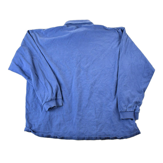 Vintage 1990s Nike Embroidered Mini Swoosh Turtleneck Light Sweatshirt Men's 2XL from propervintagecanada