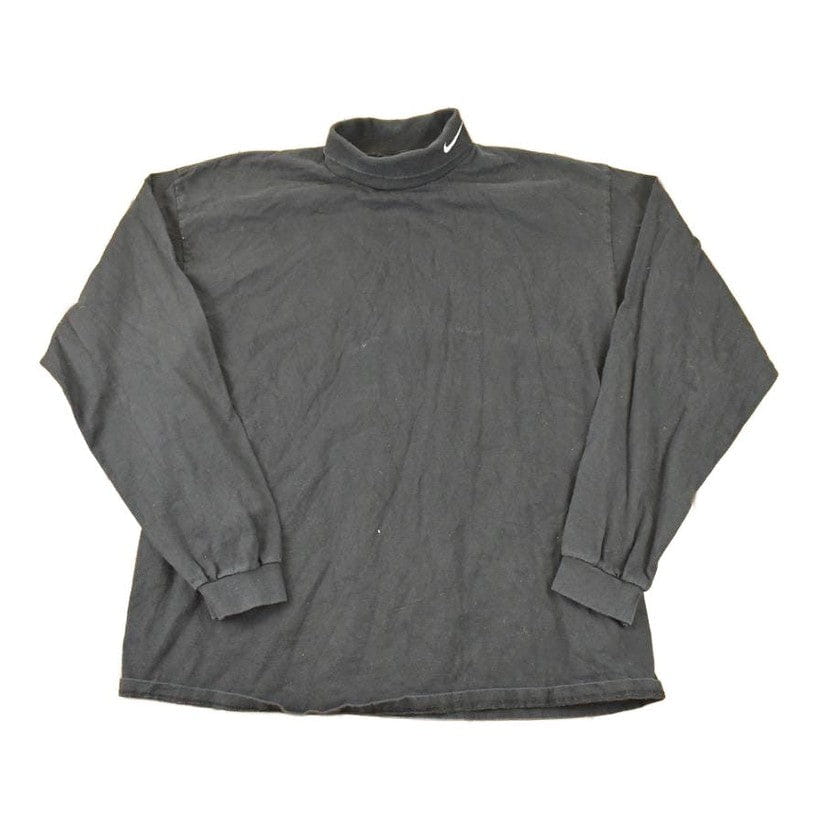 Vintage 1990s Nike Embroidered Swoosh Turtleneck Shirt Men's L from propervintagecanada