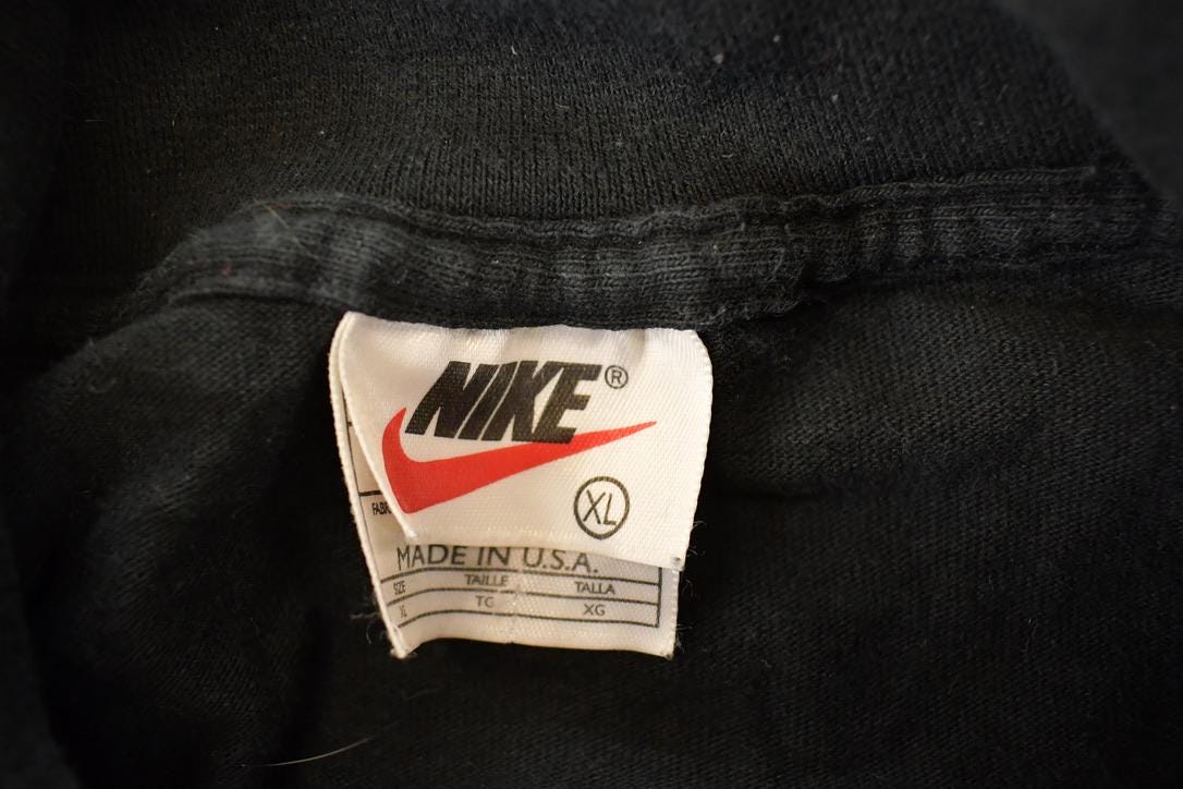 Vintage 1990s Nike Embroidered Swoosh Turtleneck Shirt Men's L from propervintagecanada