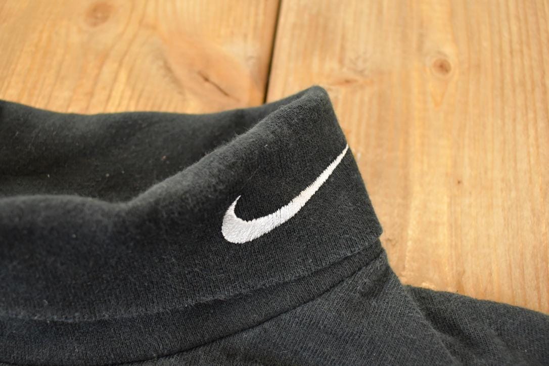 Vintage 1990s Nike Embroidered Swoosh Turtleneck Shirt Men's L from propervintagecanada