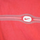Vintage 1990s Nike Graphic Print Mini Swoosh Hoodie Sweatshirt Men's XL from propervintagecanada