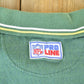 Vintage 1990s Nike Green Bay Packers NFL Graphic Polo Style Quarter Button Shirt Men's Large