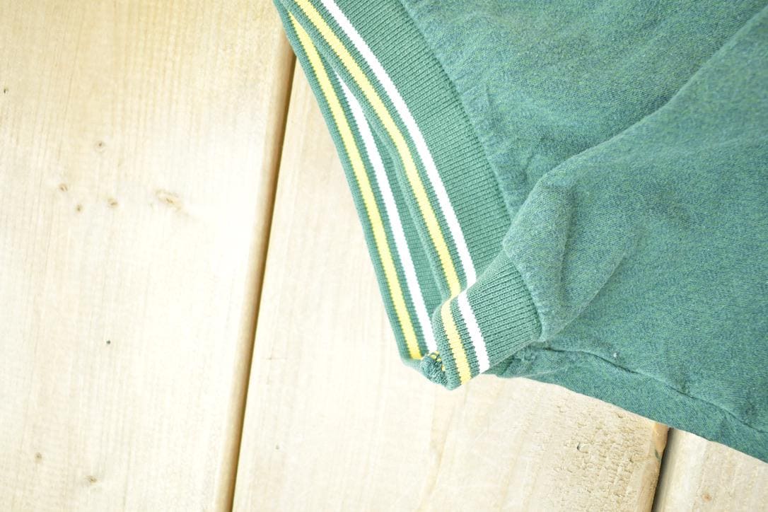 Vintage 1990s Nike Green Bay Packers NFL Graphic Polo Style Quarter Button Shirt Men's Large