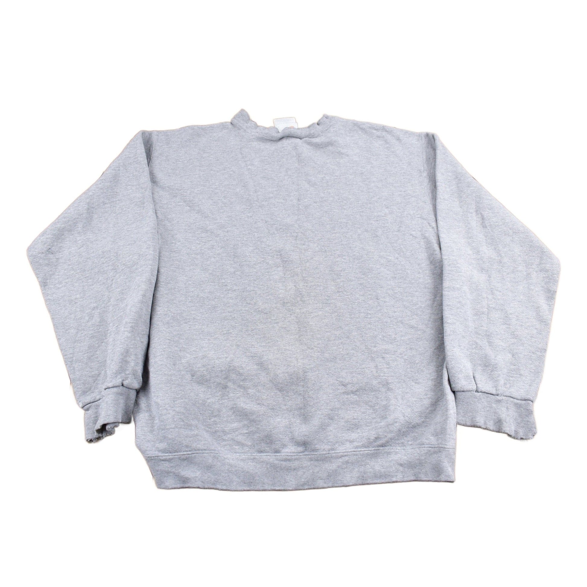Vintage 1990s Nike Heather Grey Mini Swoosh Crewneck Sweatshirt Men's L from propervintagecanada