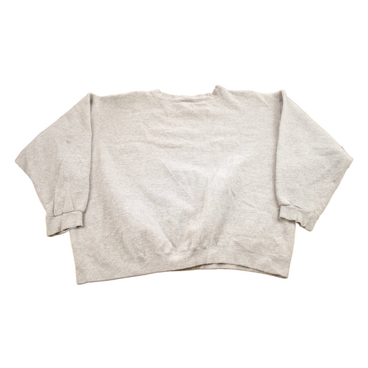 Vintage 1990s Nike Heather Grey Mini Swoosh Crewneck Sweatshirt Men's XL from propervintagecanada