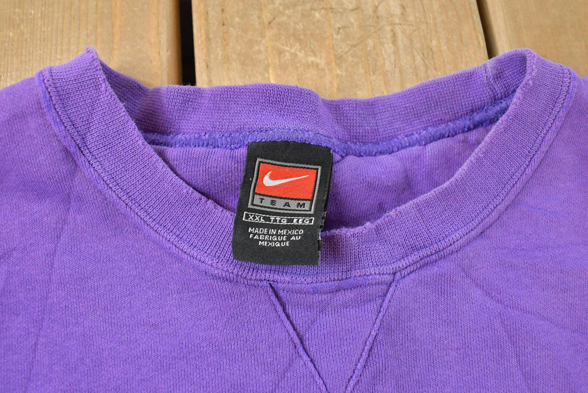 Vintage 1990s Nike Middle Swoosh Embroidered Mini Swoosh Hoodie Sweatshirt Mens L Men's 2XL from propervintagecanada