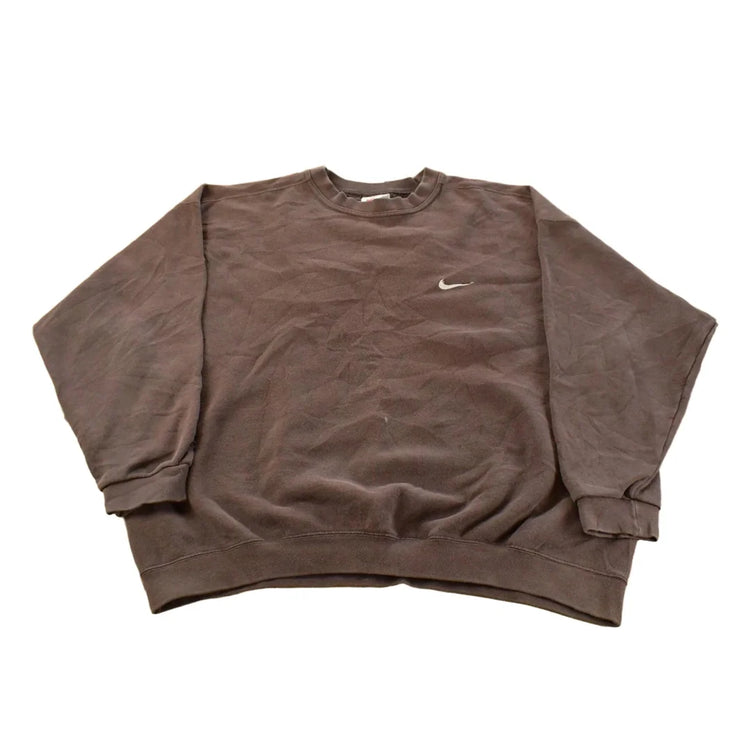 Vintage 1990s Nike Mini Swoosh Crewneck Sweatshirt Men's XL from propervintagecanada