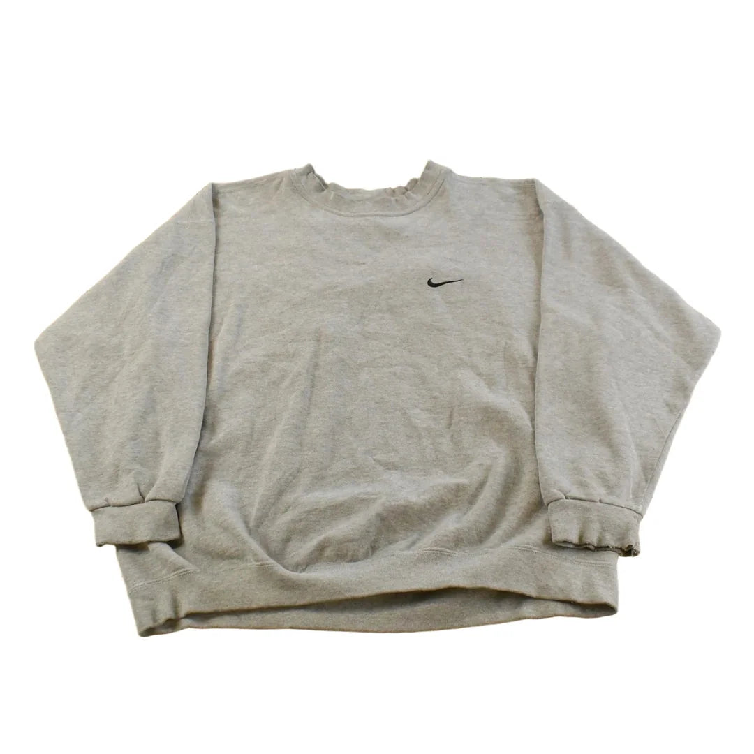 Vintage 1990s Nike Mini Swoosh Crewneck Sweatshirt Men's XL from propervintagecanada