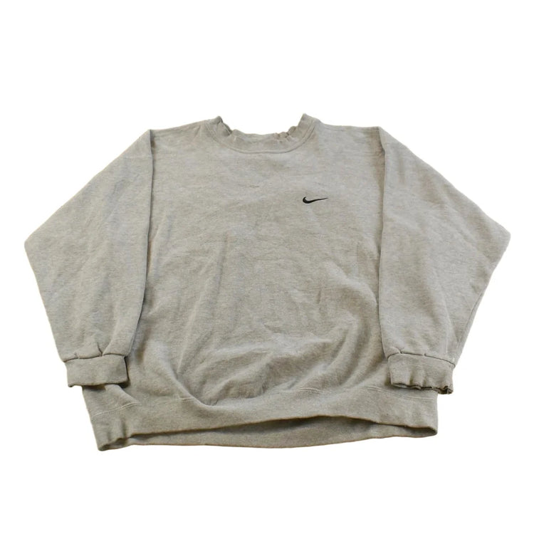 Vintage 1990s Nike Mini Swoosh Crewneck Sweatshirt Men's XL from propervintagecanada