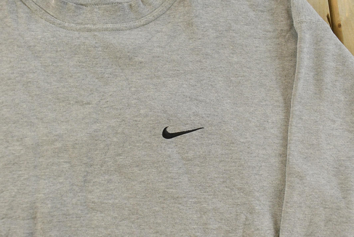 Vintage 1990s Nike Mini Swoosh Crewneck Sweatshirt Men's XL from propervintagecanada