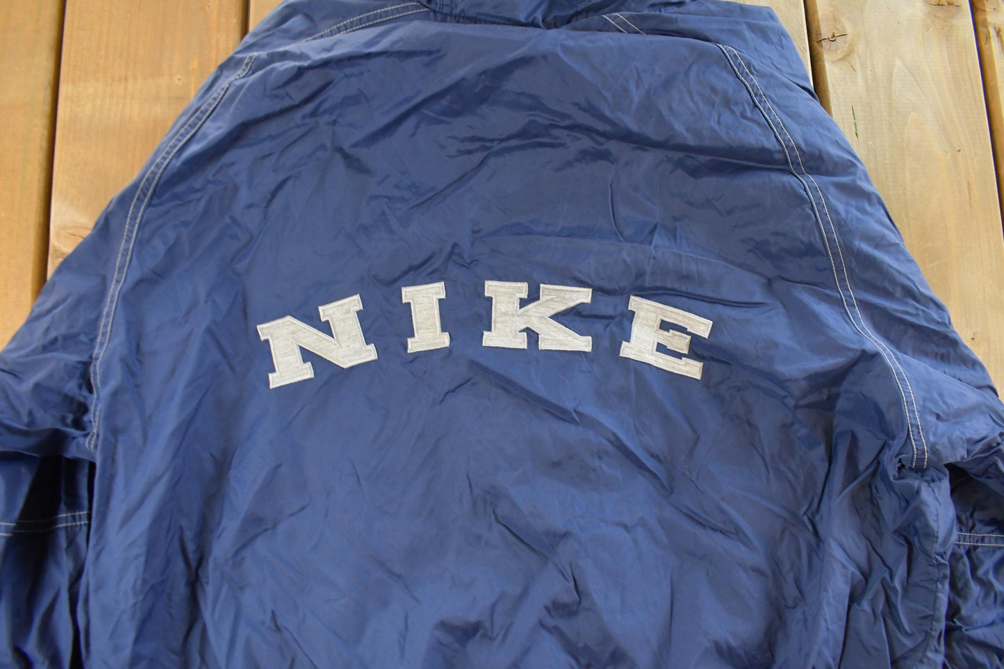 Vintage 1990s Nike Mini Swoosh Hooded Windbreaker Jacket Men's Large from propervintagecanada