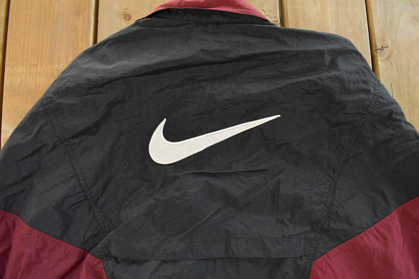 Vintage 1990s Nike Mini Swoosh Windbreaker Jacket Men's Medium from propervintagecanada