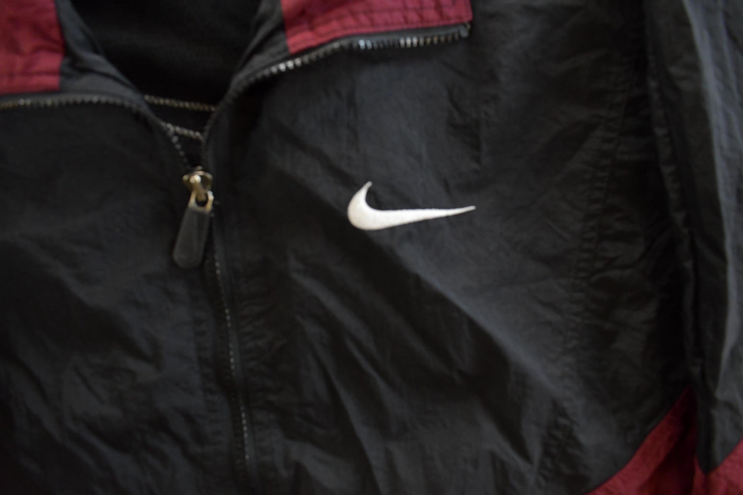 Vintage 1990s Nike Mini Swoosh Windbreaker Jacket Men's Medium from propervintagecanada
