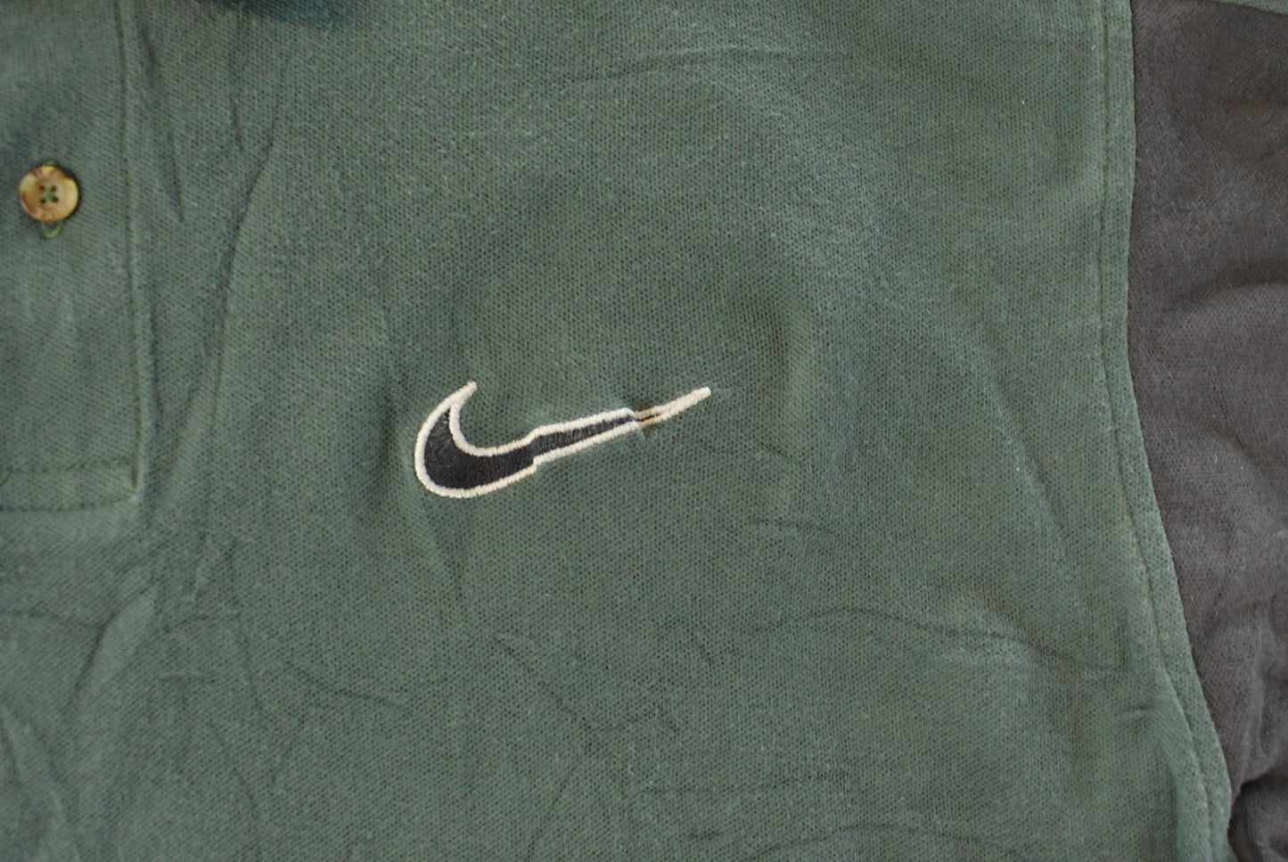 Vintage 1990s Nike Polo Shirt Mens 2XL / 90s Button Up / Preppy Swoosh Top from propervintagecanada
