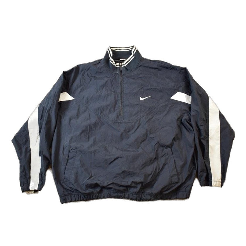 Vintage 1990s Nike Red Tab Back Spellout Windbreaker Jacket Men's 2XL