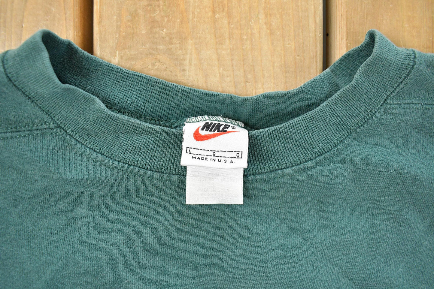 Vintage 1990s Nike Swoosh Crewneck Sweatshirt Men's Large from propervintagecanada