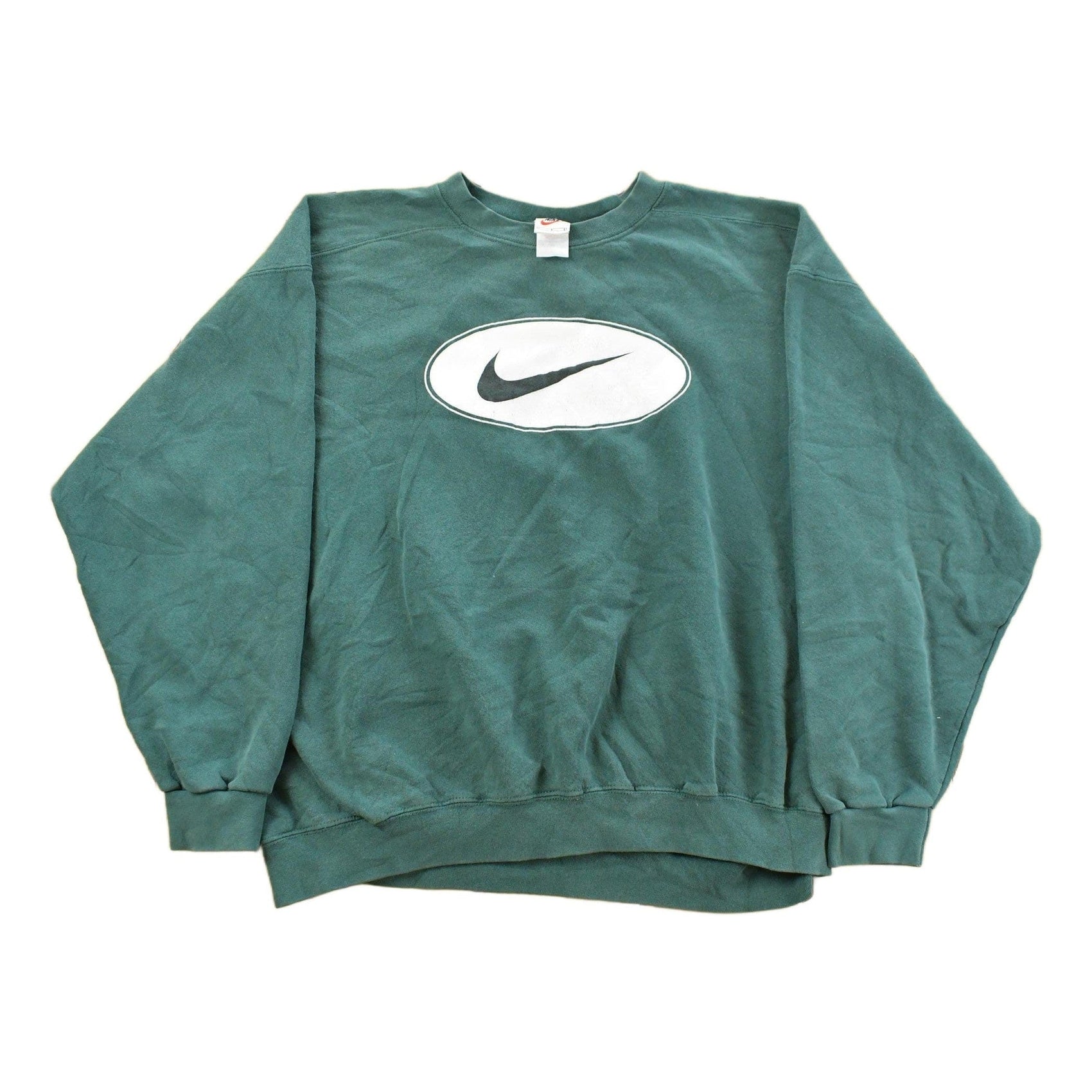 Vintage 1990s Nike Swoosh Crewneck Sweatshirt Men's Large from propervintagecanada