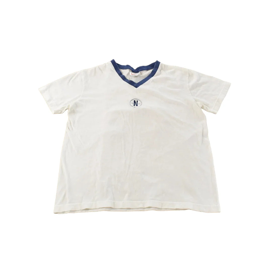 Vintage 1990s Nike Swoosh V-Neck T-Shirt Women's Large from propervintagecanada