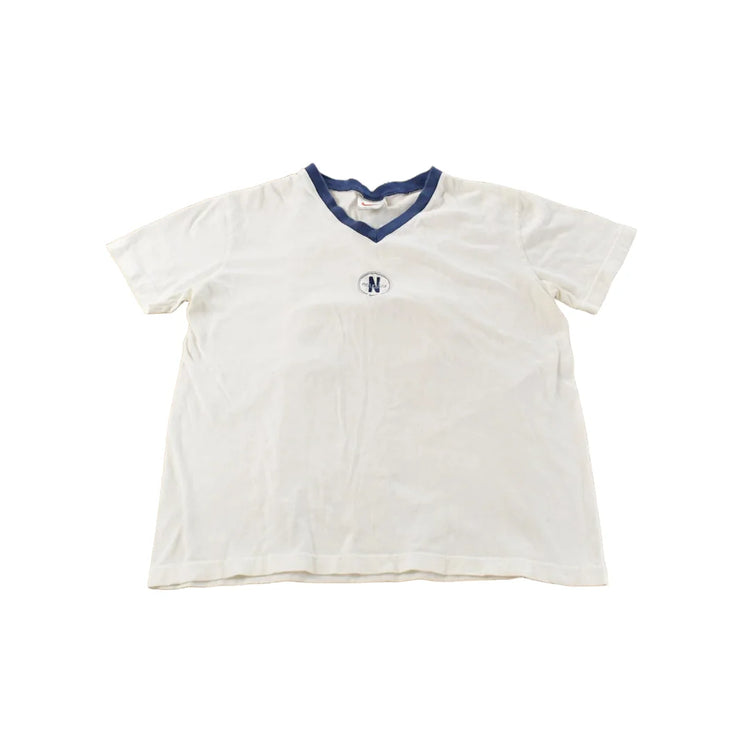 Vintage 1990s Nike Swoosh V-Neck T-Shirt Women's Large from propervintagecanada