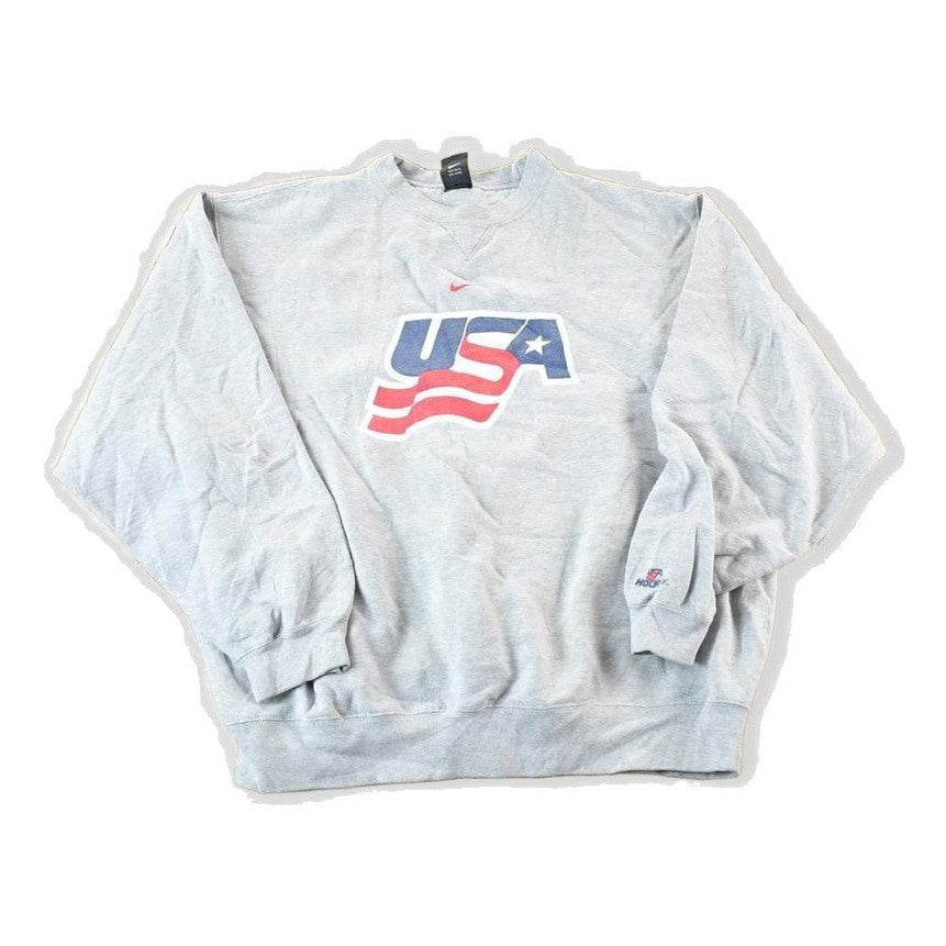 Vintage 1990s Nike USA Hockey University Crewneck Mens XL from propervintagecanada