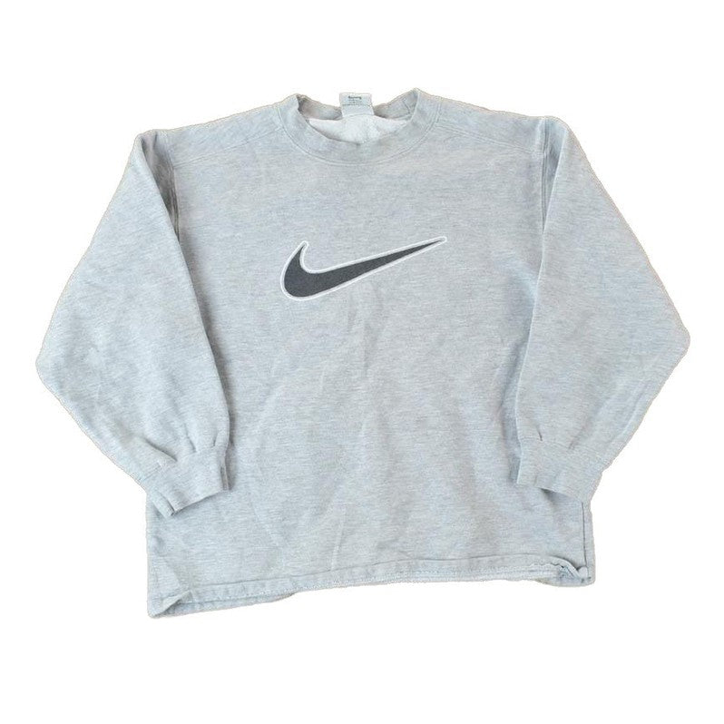 Vintage 1990s Nike Youth Embroidered Mini Swoosh Crewneck Sweatshirt Youth S from propervintagecanada